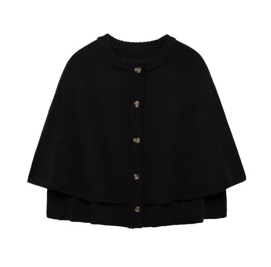 Zoey knitted shirt Black